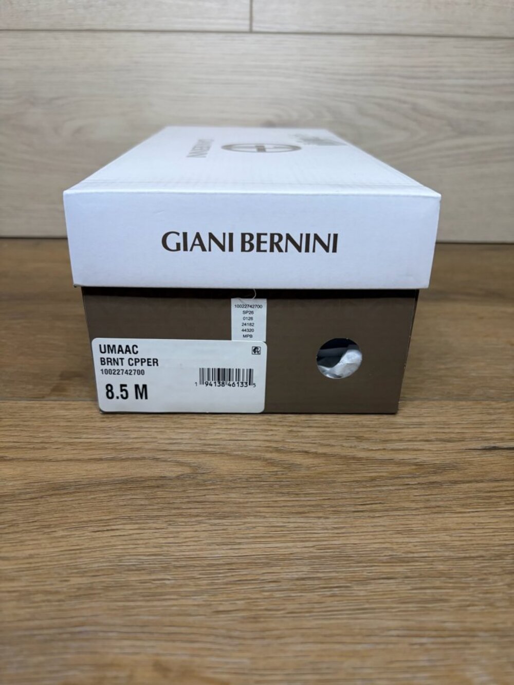 Giani Bernini Umaac Snip Toe Slingback Flats Brown White 8.5M - Picture 8 of 8